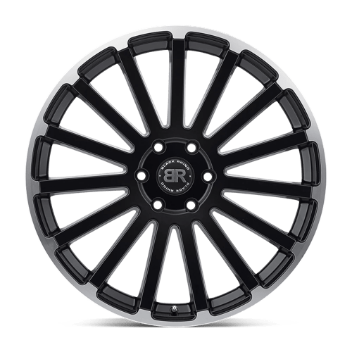 Black Rhino SPEAR Matte Black W/ Matte Machined Edge 24x10 +25 5x139.7mm 78.1mm - WheelWiz