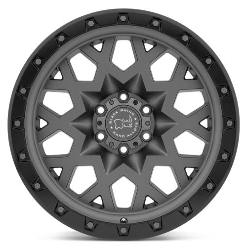 Black Rhino SPROCKET Matte Gunmetal W/ Black Ring 20x9.5 -18 6x139.7mm 112.1mm - Wheelwiz