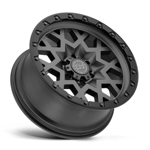 Black Rhino SPROCKET Matte Gunmetal W/ Black Ring 18x9.5 0 5x139.7mm 78.1mm - Wheelwiz