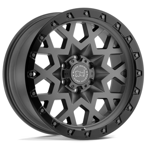 Black Rhino SPROCKET Matte Gunmetal W/ Black Ring 20x9.5 0 5x139.7mm 78.1mm - Wheelwiz