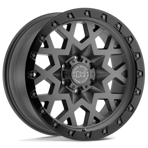Black Rhino SPROCKET Matte Gunmetal W/ Black Ring 20x9.5 -18 5x127mm 71.5mm - Wheelwiz