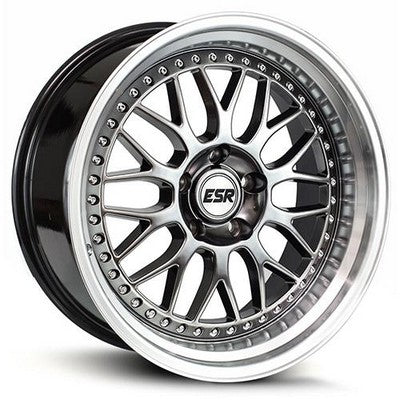 ESR Wheels SR01 Hyper Black/machine Lip 18x9.5 +22 5x120mm 72.6mm - Wheelwiz
