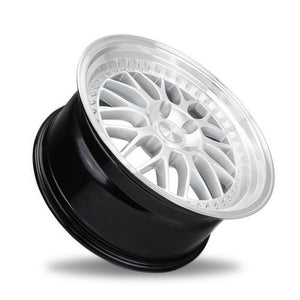 ESR Wheels SR01 HYPER SILVER MACHINE LIP 18x8.5 +30 5x100mm 72.6mm - Wheelwiz