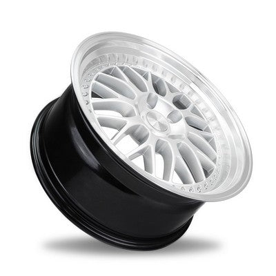 ESR Wheels SR01 HYPER SILVER MACHINE LIP 18x9.5 +35 5x120mm 72.6mm - Wheelwiz