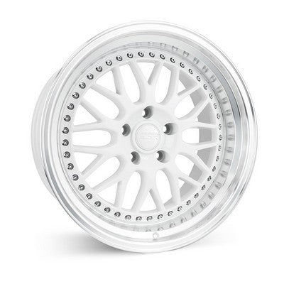 ESR Wheels SR01 GLOSS WHITE MACHINE LIP 18x8.5 +30 5x114.3mm 72.6mm - Wheelwiz