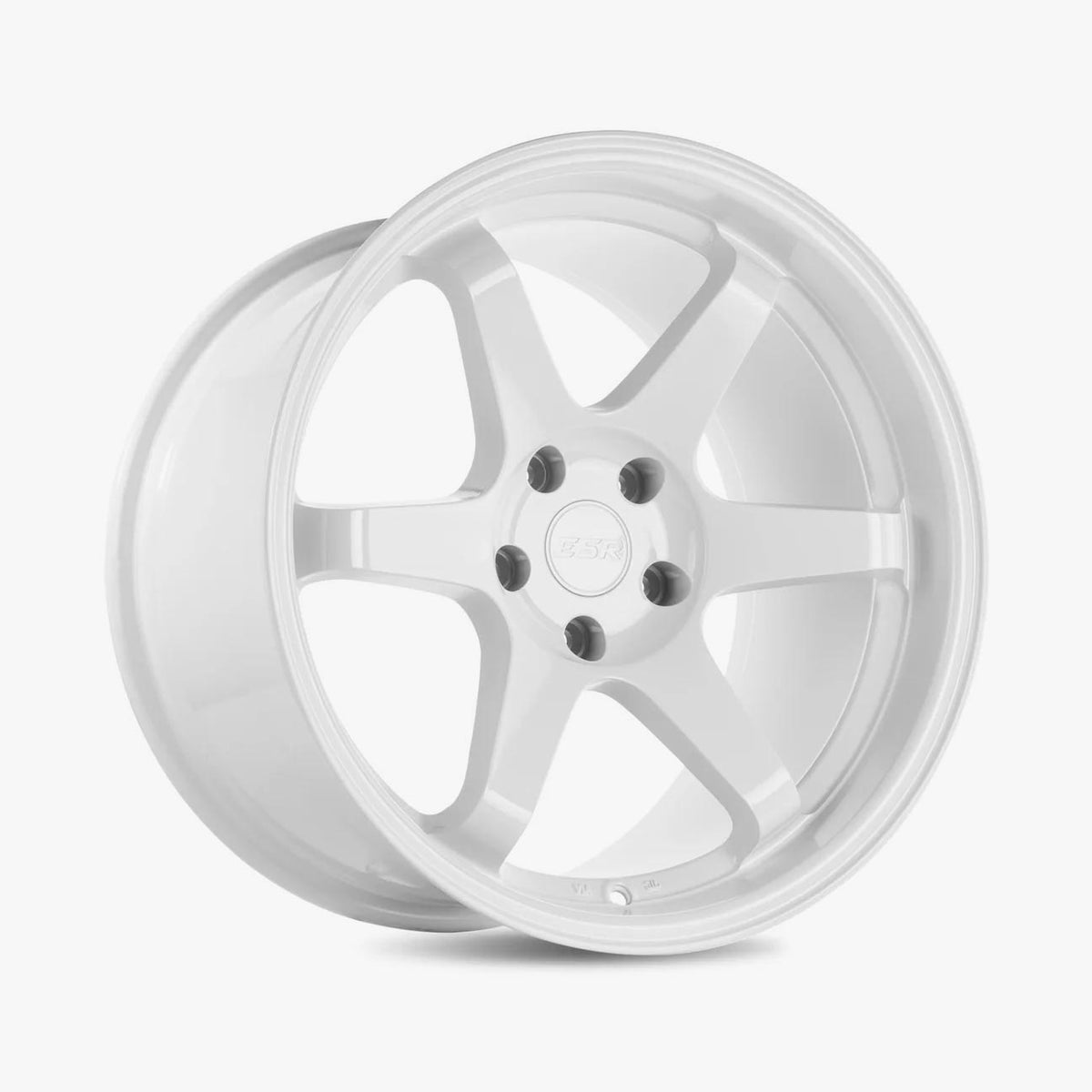 ESR SR07 Gloss White 17x8.5 +30 5x114.3mm 72.6mm - Wheelwiz