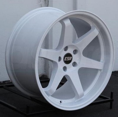 ESR Wheels SR07 Gloss White 18x10.5 +22 5x114.3mm 72.6mm - Wheelwiz