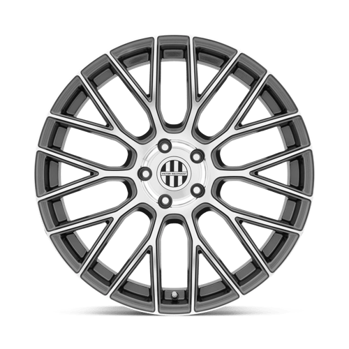 Victor Equipment STABIL Gunmetal W/ Mirror Cut Face 20x8.5 +45 5x130mm 71.5mm - WheelWiz