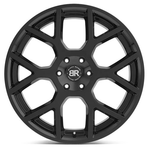 Black Rhino TEMBE Gloss Black 20x9 +20 5x139.7mm 78.1mm - WheelWiz