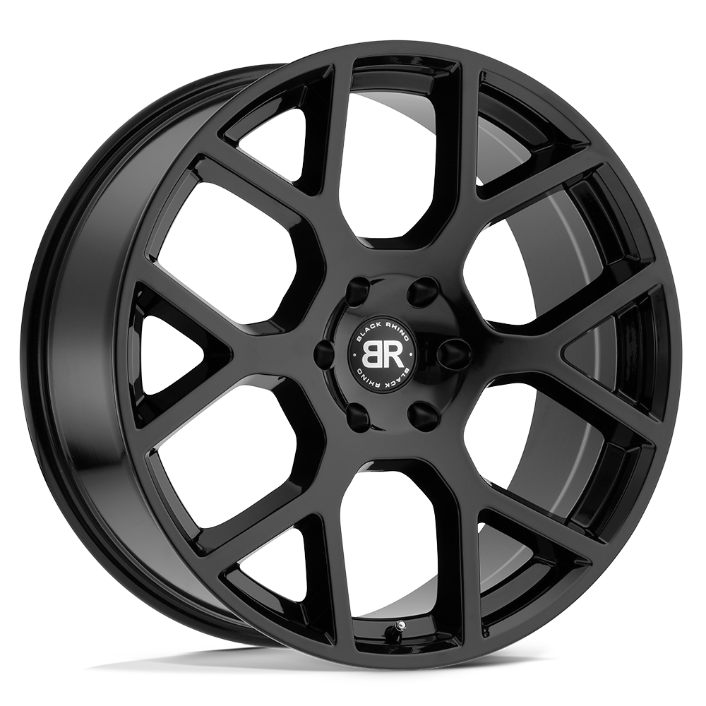 Black Rhino TEMBE Gloss Black 24x10 +25 6x139.7mm 112.1mm - WheelWiz