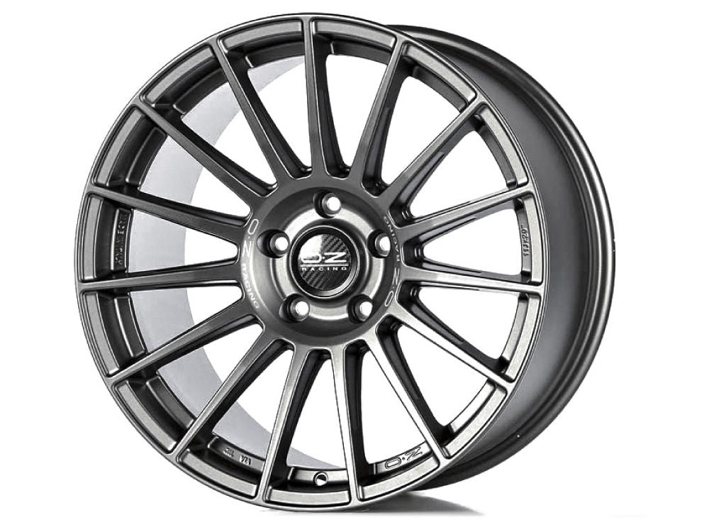 OZ Racing SUPERTURISMO DAKAR MATT GRAPHITE SILVER LETTERING 21x9.5 +46 5x130mm 0mm - Wheelwiz