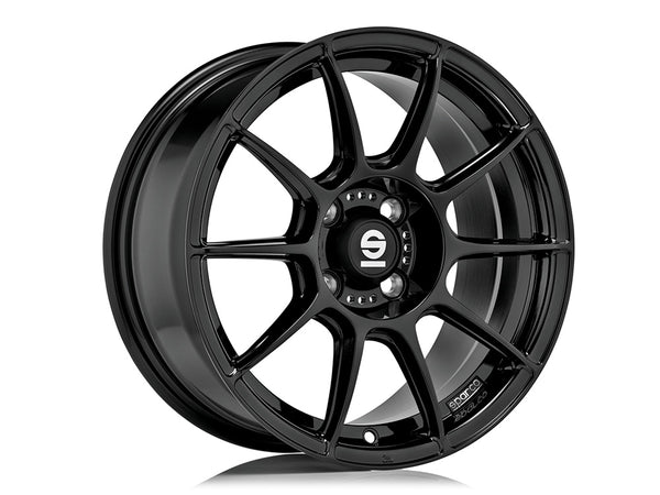 Sparco FF 1 GLOSS BLACK 17x8 +40 5x114.3mm 73mm– Wheelwiz