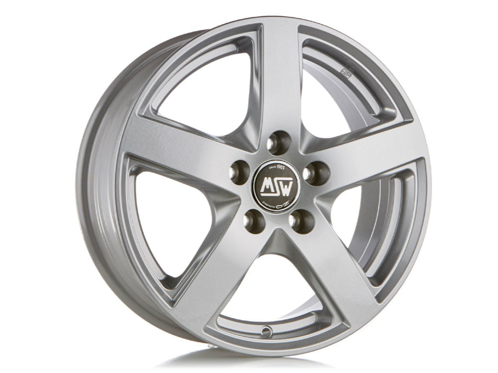 MSW 55 FULL SILVER 17x7.5 0 5x108mm 0mm - Wheelwiz