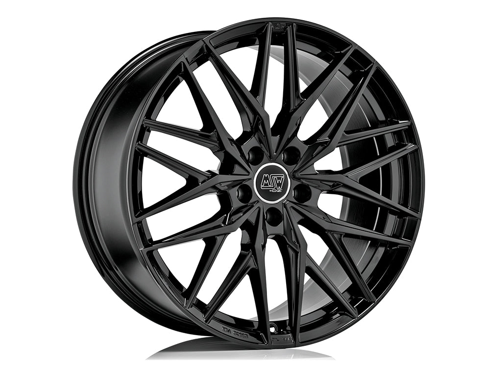 MSW 50 GLOSS BLACK 21x8.5 +45 5x108mm 73mm - Wheelwiz