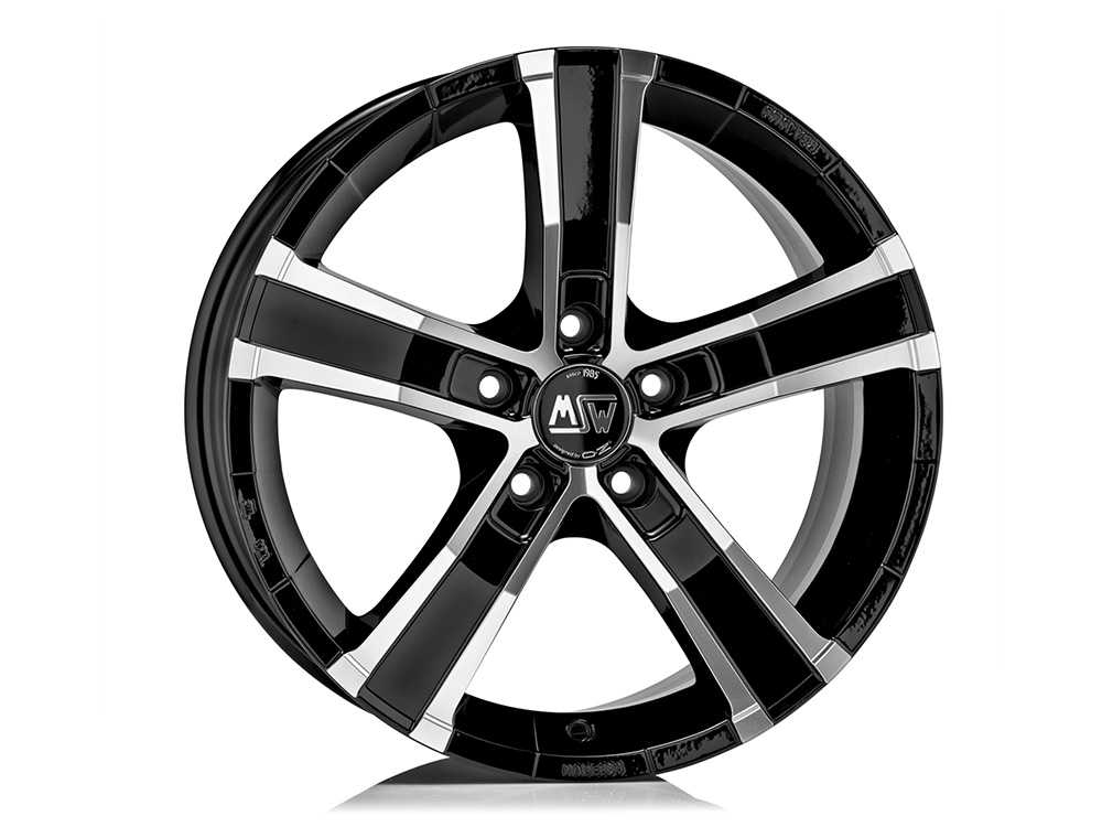 OZ Racing SAHARA 5 GLOSS BLACK FULL POLISHED 18x8 +40 5x127mm 0mm - Wheelwiz