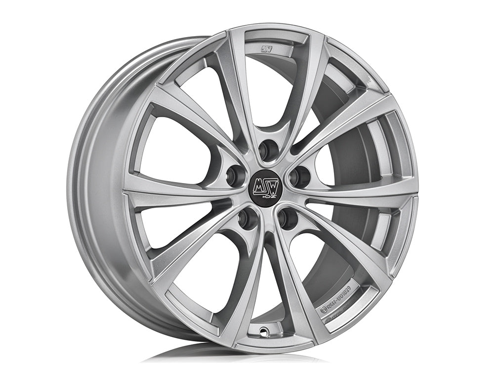 MSW 27T FULL SILVER 19x9.5 +45 5x114.3mm 0mm