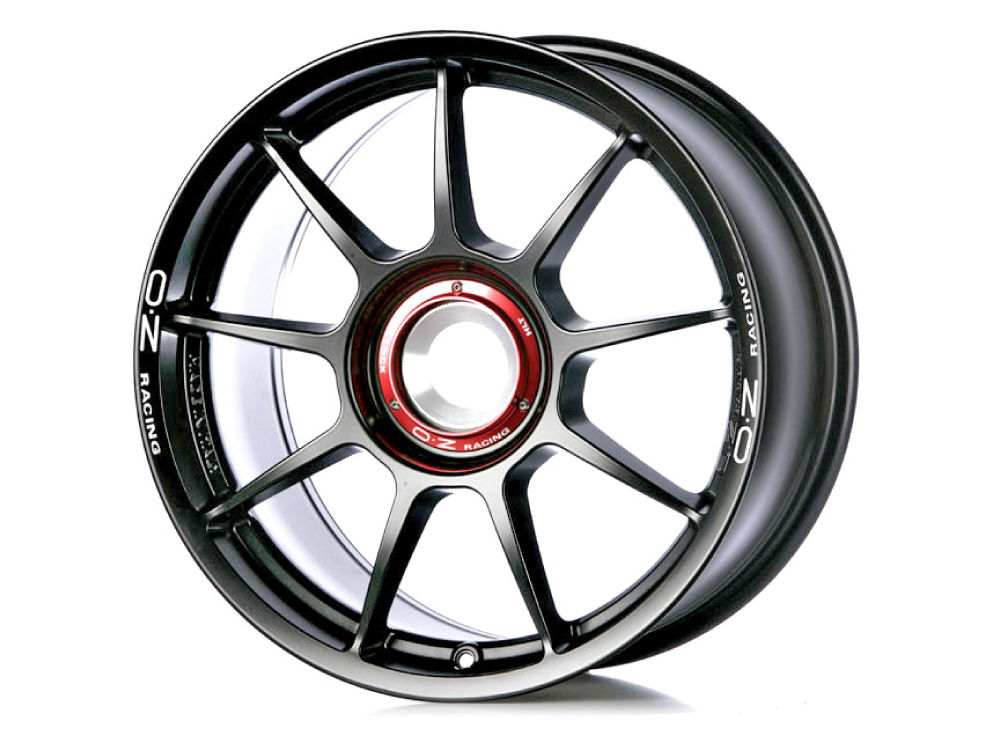 OZ Racing CHALLENGE HLT CL MATT BLACK WHITE LETTERING 18x8.5 +50 5x130mm 84mm - Wheelwiz