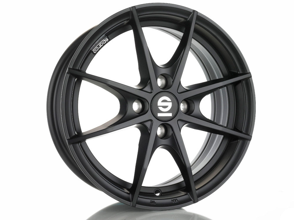 Sparco TROFEO 4 MATT BLACK 14x6 +35 4x100mm 0mm - Wheelwiz