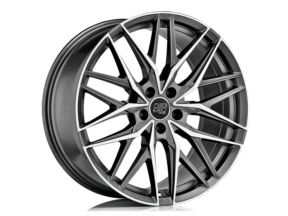 MSW 50 MATT GUN METAL FULL POLISHED (MGMFP) 21x10 +50 5x112mm 0mm - Wheelwiz
