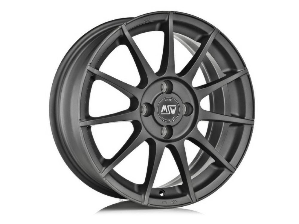 MSW 85 MATT GUN METAL 16x6.5 +38 4x108mm 0mm - Wheelwiz