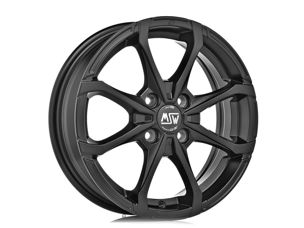 MSW X4 MATT BLACK 14x5.5 +40 4x100mm 0mm - Wheelwiz