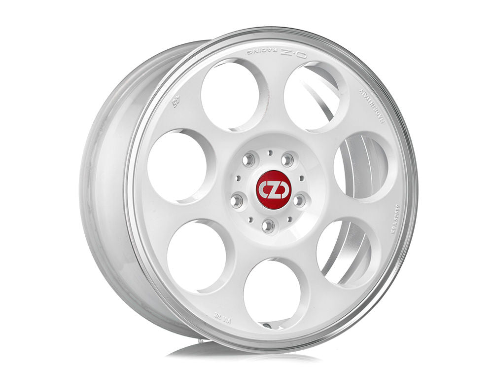OZ Racing ANNIVERSARY 45 RACE WHITE DIAMOND LIP 17x7 +50 5x112mm 75mm - Wheelwiz
