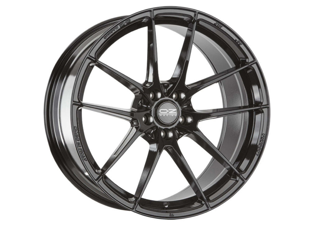 OZ Racing LEGGERA HLT GLOSS BLACK 18x8 +45 5x108mm 75mm - Wheelwiz
