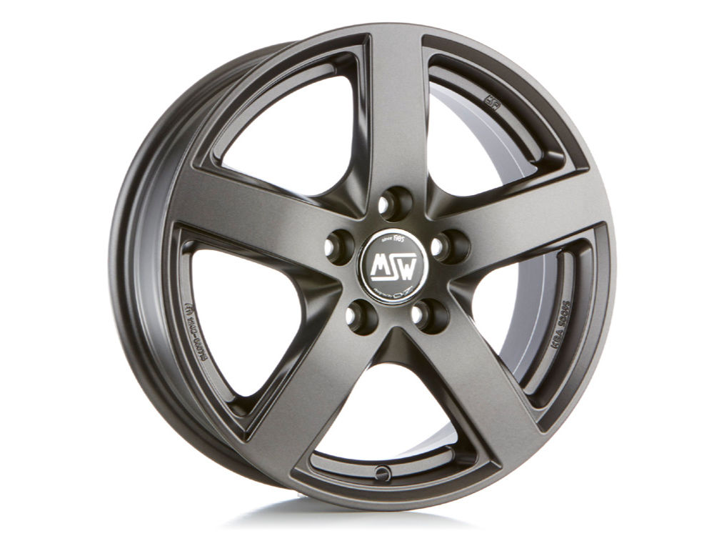 MSW 55 MATT DARK GREY 16x6.5 +48 5x112mm 0mm - Wheelwiz
