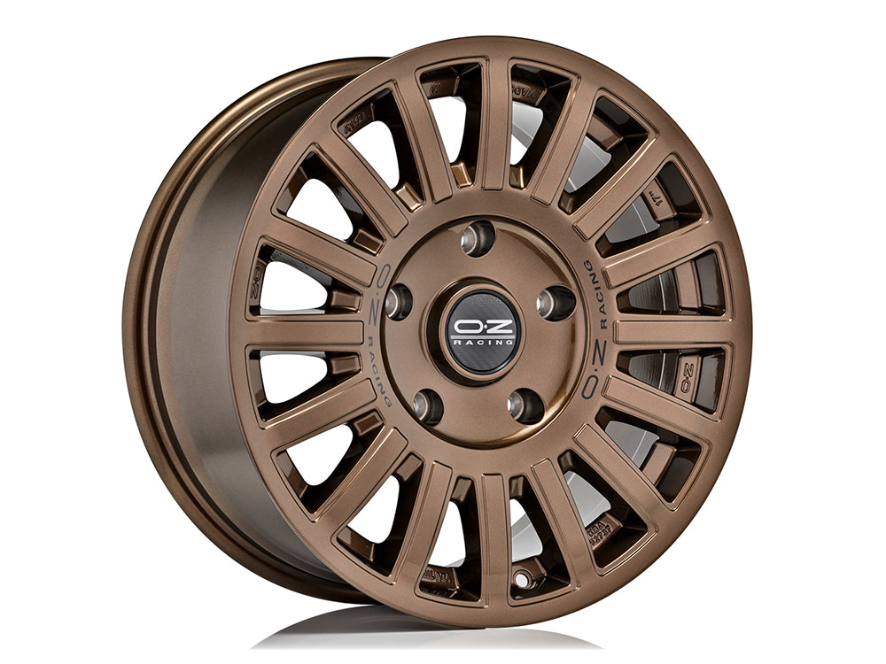 OZ Racing RALLY RAID GLOSS BRONZE BLACK LETTERING 17x8 +35 5x130mm 0mm - Wheelwiz