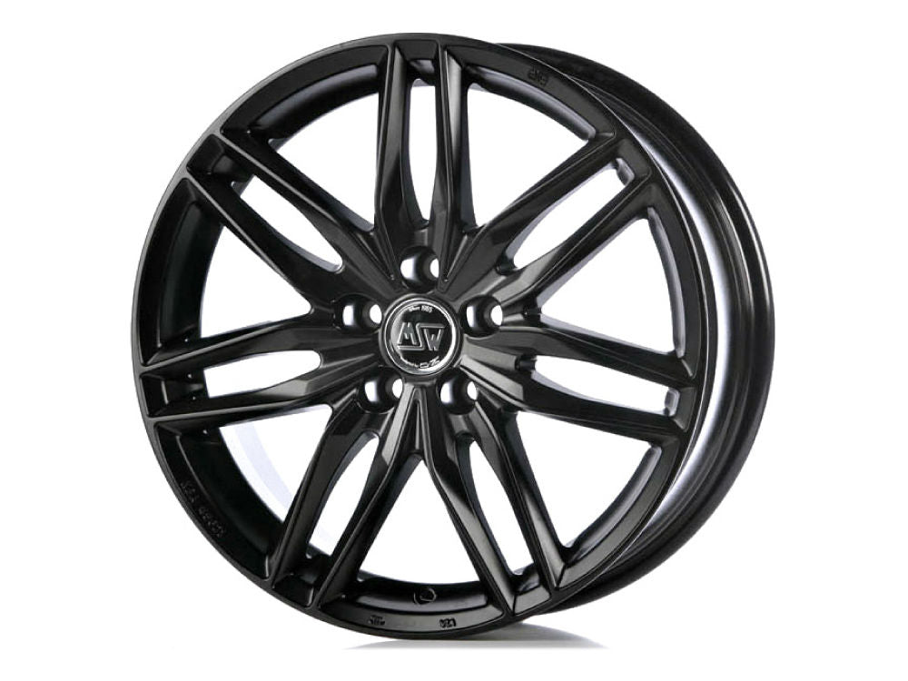 MSW 24 MATT BLACK 18x8 +45 5x108mm 73mm - Wheelwiz