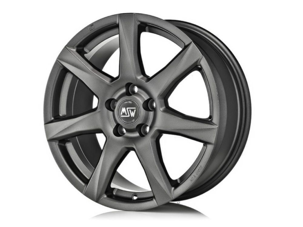 MSW 77 MATT DARK GREY 15x6 +35 4x100mm 0mm - Wheelwiz