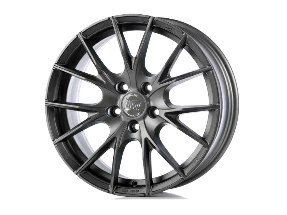 MSW 25 MATT TITANIUM 18x8 +48 5x112mm 73mm - Wheelwiz