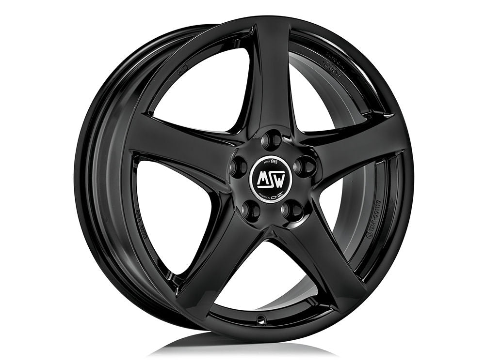 MSW 78 GLOSS BLACK 17x6.5 +49 5x112mm 0mm - Wheelwiz