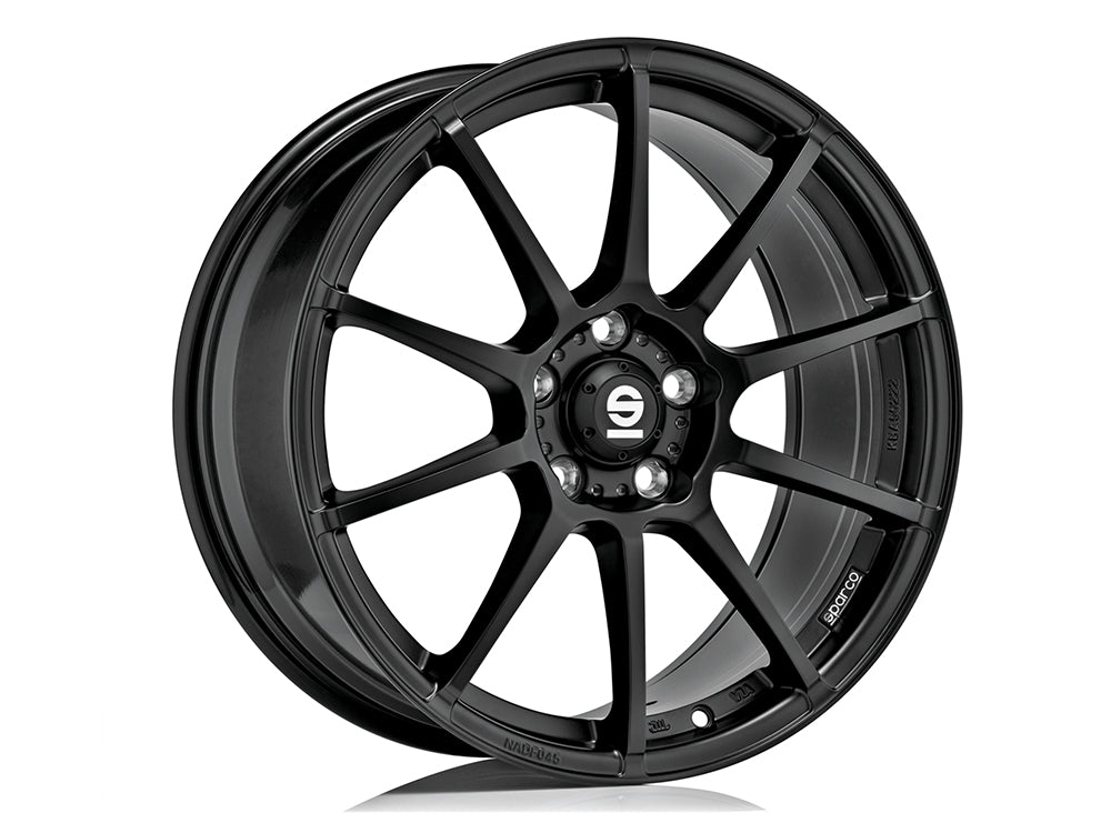 Sparco ASSETTO GARA MATT BLACK 16x7 +48 5x112mm 73mm - Wheelwiz