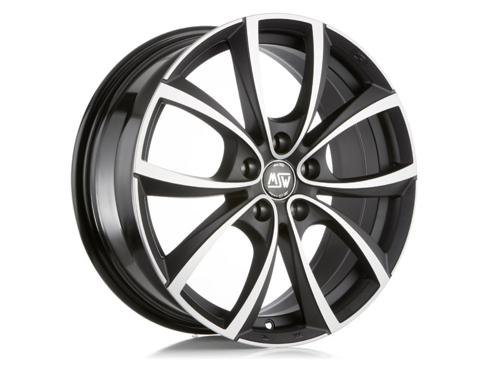 MSW 27 MATT DARK TITANIUM FULL POLISHED 17x7.5 +40 5x110mm 0mm - Wheelwiz