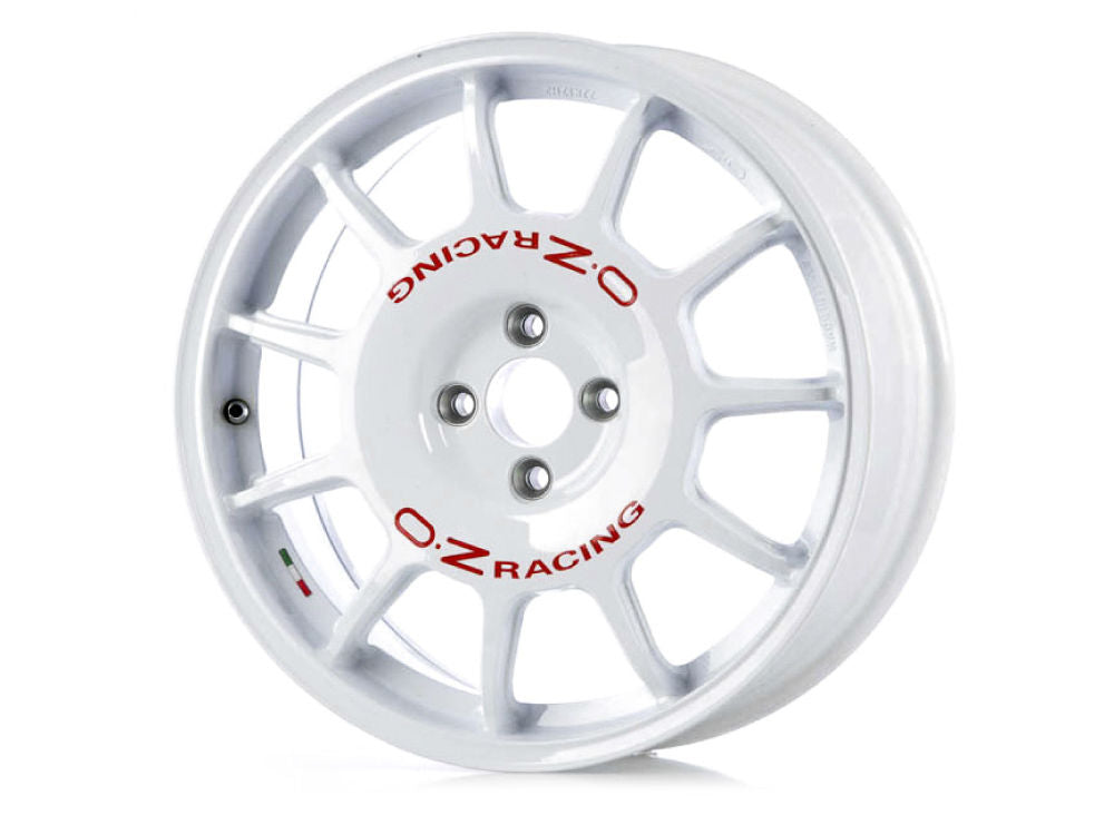 OZ Racing LEGGENDA RACE WHITE RED LETTERING 17x7 +30 4x100mm 68mm