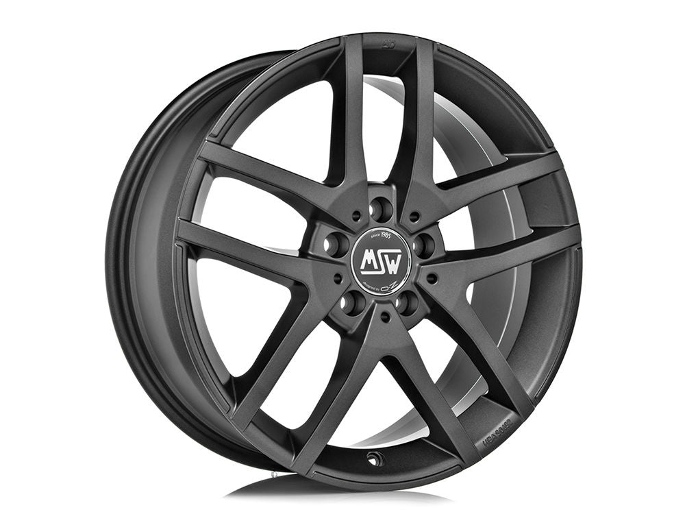 MSW 28 MATT DARK GREY 16x6.5 +38 5x112mm 0mm - Wheelwiz