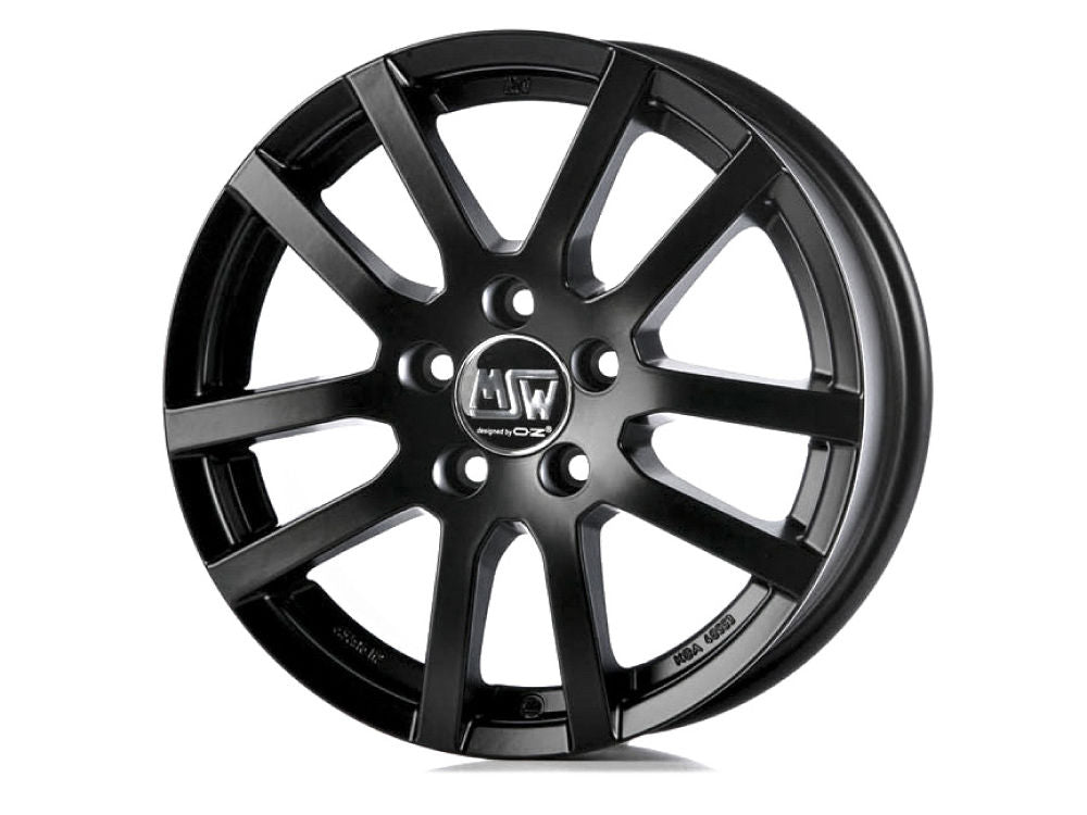 MSW 22 MATT BLACK 16x6.5 +18 4x108mm 0mm - Wheelwiz