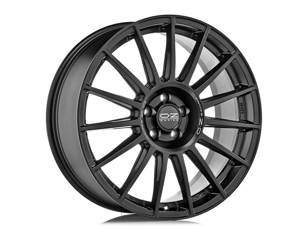 OZ Racing SUPERTURISMO DAKAR MATT BLACK SILVER LETTERING 20x10 +19 5x112mm 0mm - Wheelwiz