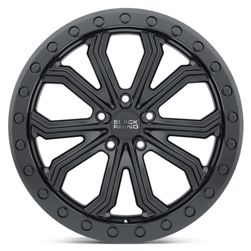 Black Rhino TRABUCO Matte Black 17x8 +25 5x120mm 76.1mm - Wheelwiz