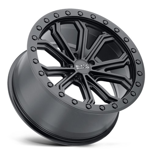 Black Rhino TRABUCO Matte Black 17x8 +25 5x120mm 76.1mm - Wheelwiz