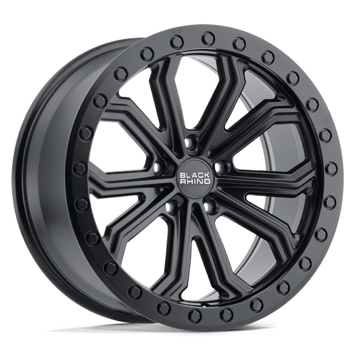 Black Rhino TRABUCO Matte Black 17x8 +25 5x120mm 76.1mm - Wheelwiz