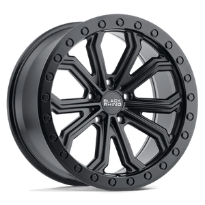 Black Rhino TRABUCO Matte Black 17x8 +25 5x120mm 76.1mm - Wheelwiz