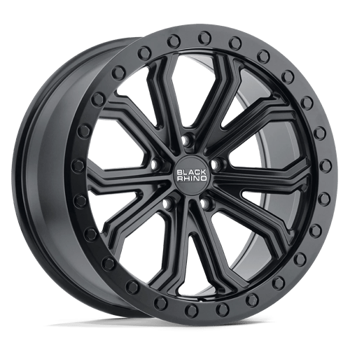 Black Rhino TRABUCO Matte Black 17x8 +30 5x127mm 71.5mm - WheelWiz