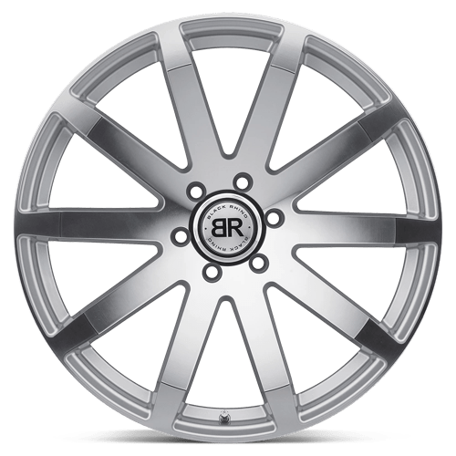 Black Rhino TRAVERSE Silver W/ Machine-cut Face 20x9 +15 6x139.7mm 112.1mm - Wheelwiz