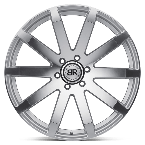 Black Rhino TRAVERSE Silver W/ Machine-cut Face 24x10 +25 5x139.7mm 78.1mm - WheelWiz