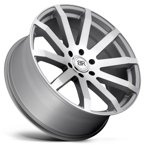 Black Rhino TRAVERSE Silver W/ Machine-cut Face 24x10 +25 6x139.7mm 112.1mm - WheelWiz