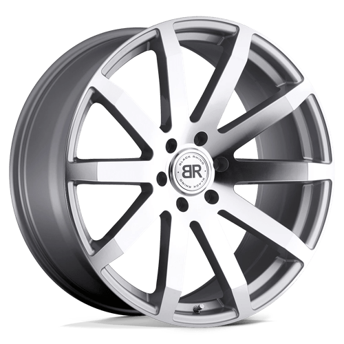 Black Rhino TRAVERSE Silver W/ Machine-cut Face 22x9.5 +30 5x150mm 110.1mm - WheelWiz