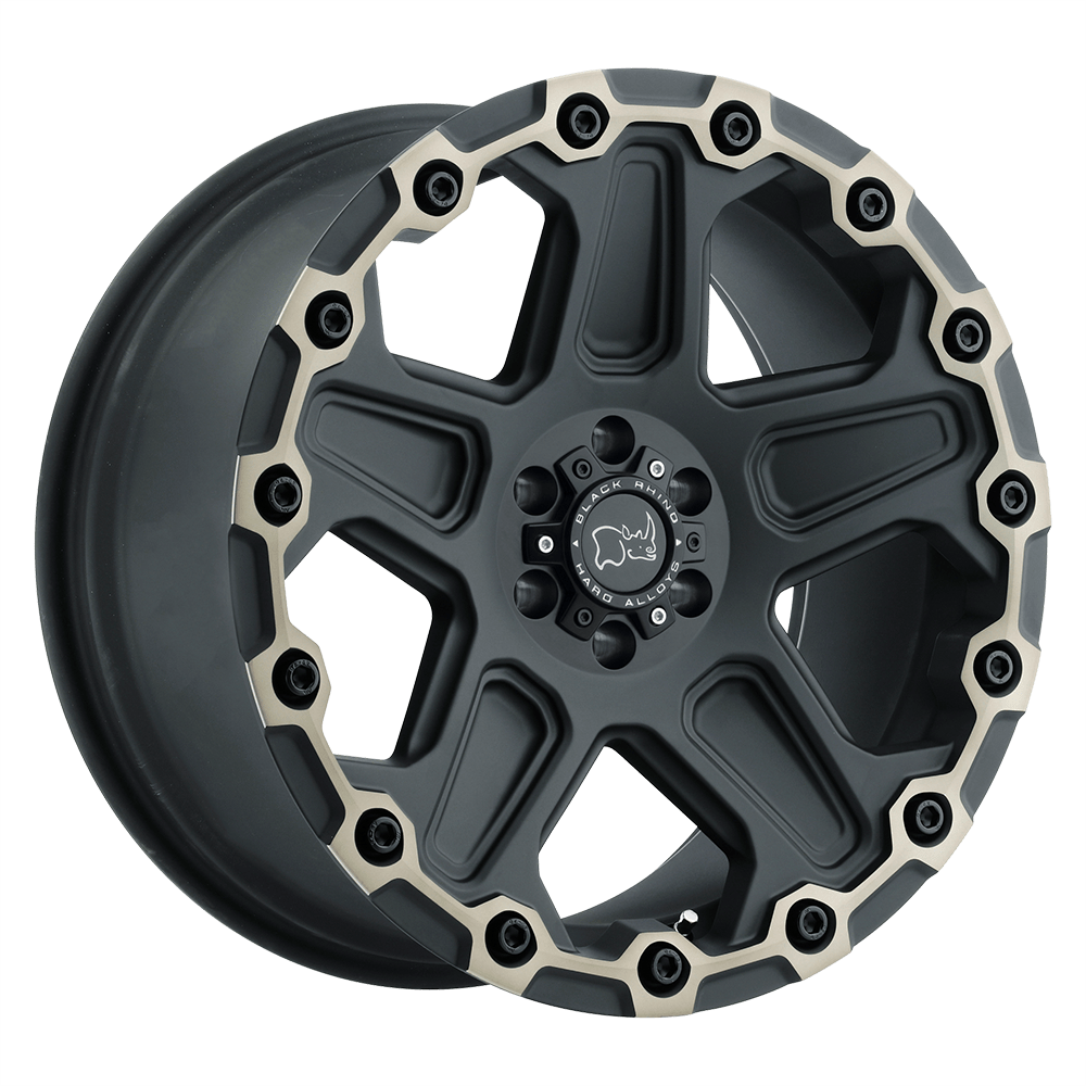 Black Rhino COG Matte Black W/ Machined Face &amp; Dark Matte Tint 17x9.5 +40 6x139.7mm 112.1mm - WheelWiz