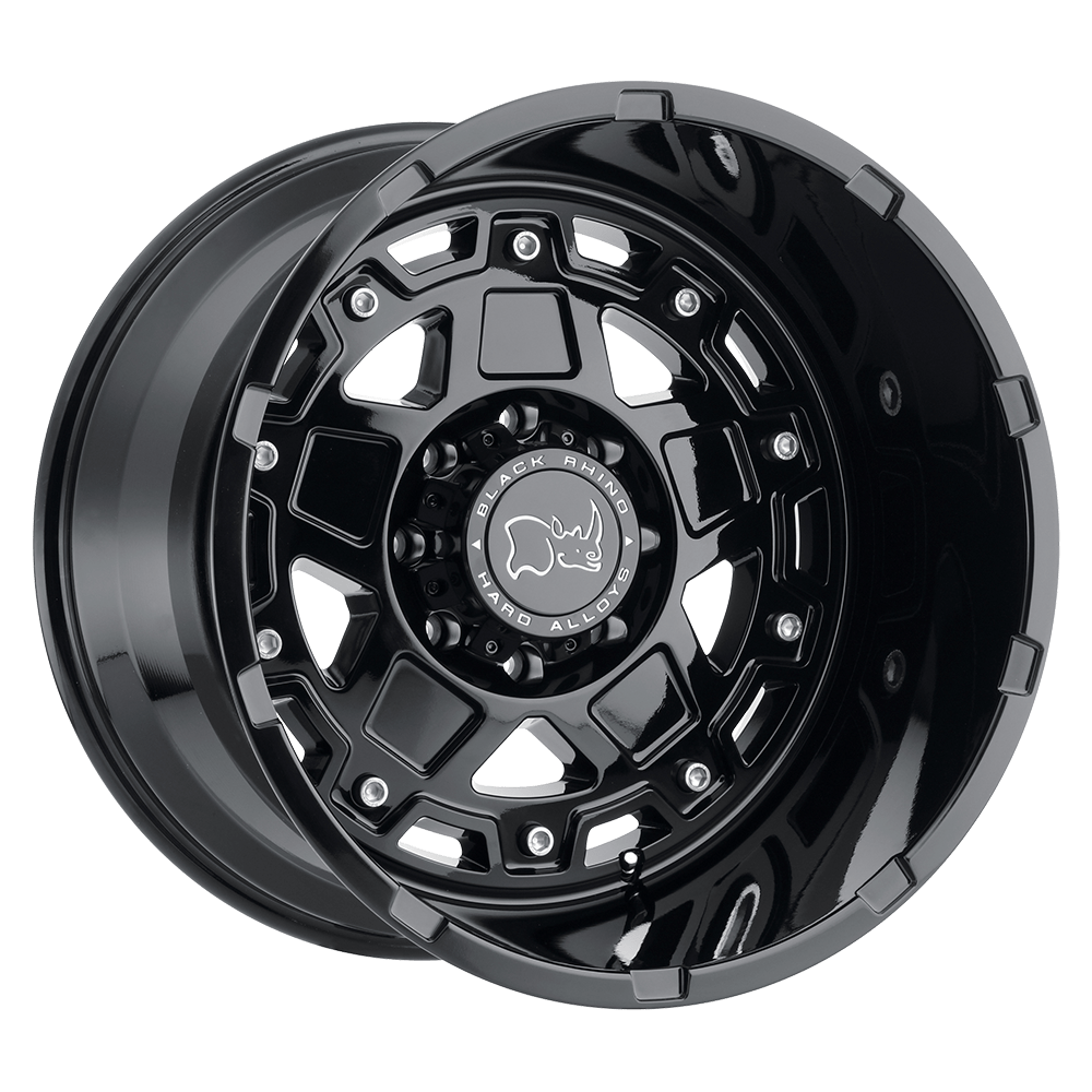 Black Rhino COMBAT Gloss Black 20x9.5 -18 8x180mm 125.1mm - WheelWiz